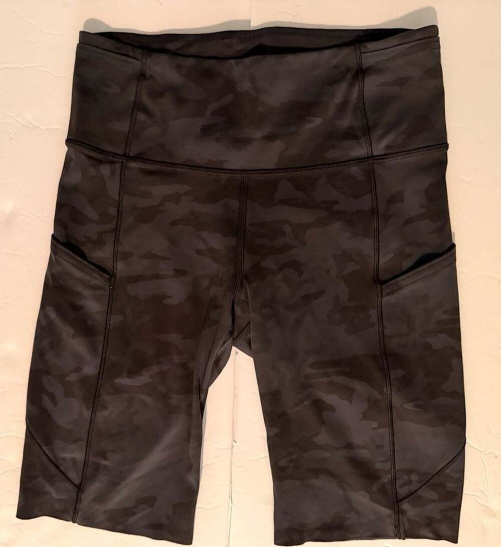 Lululemon Fast and Free High-Rise Short 8" Incognito Camo Multi Black Grey